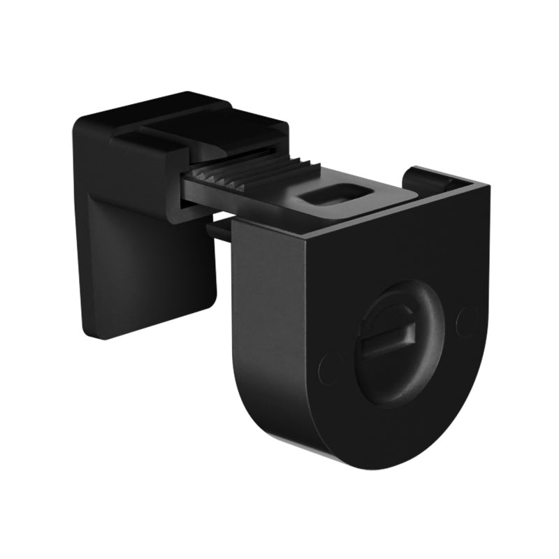 Schmaler Kunststoff-Klemmhalter Anthrazit