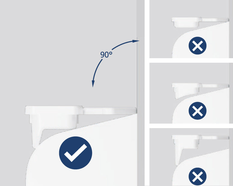 4x-Set Plissee-Zubehör zum Anschrauben in der Glasleiste, Erweitertes System