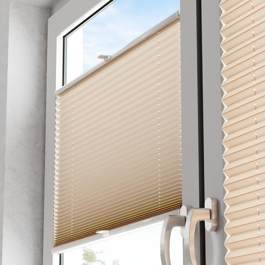 Detail-Darstellung lichtdurchlässiger Plissees