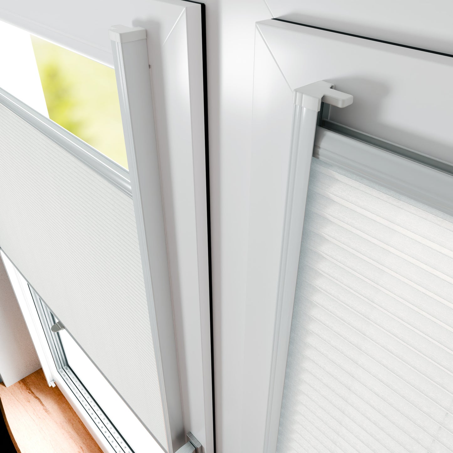 Schienen-Waben-Plissee