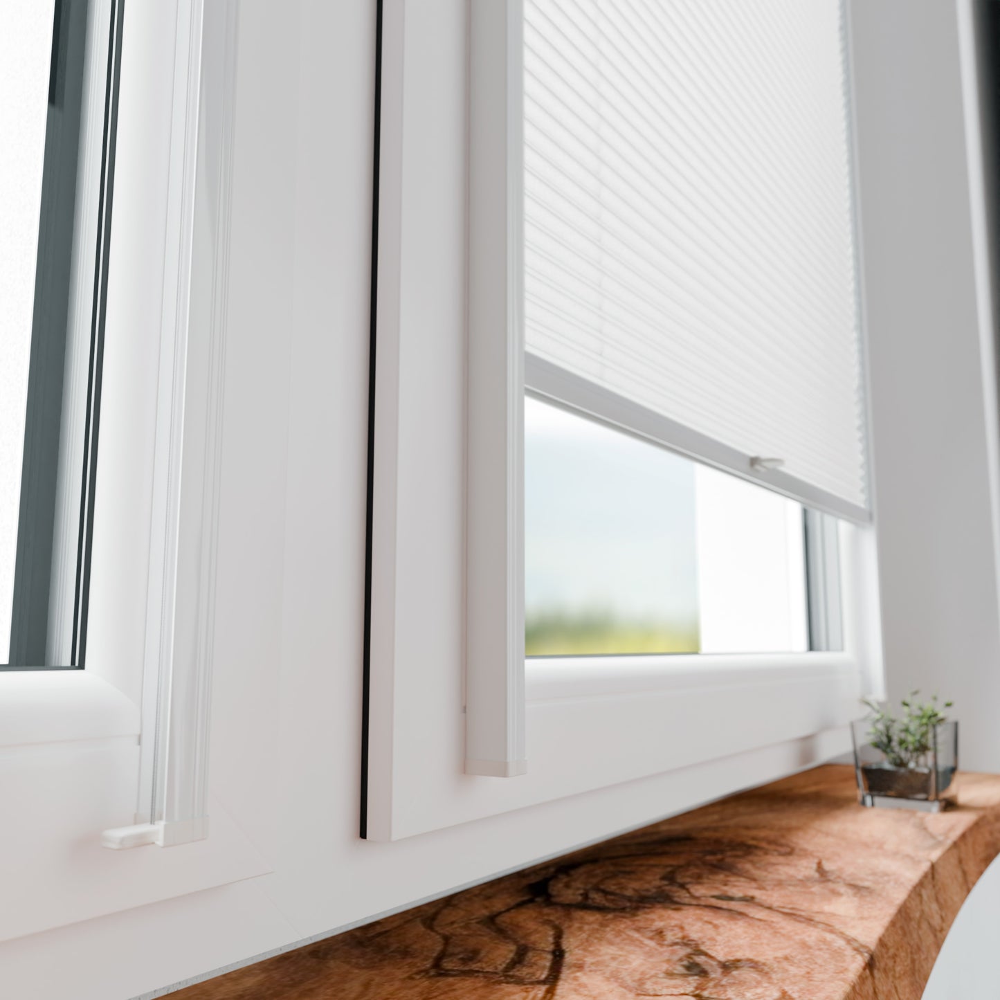 Schienen-Waben-Plissee