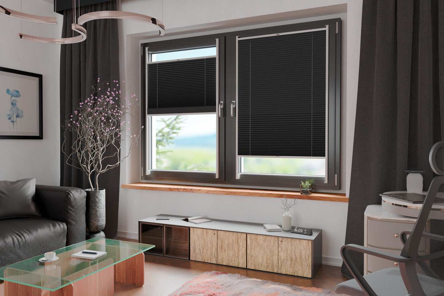 Schienen-Thermo-Plissee