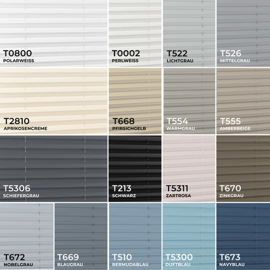 Stoffmuster Thermo-Plissee Lichtdurchlässig